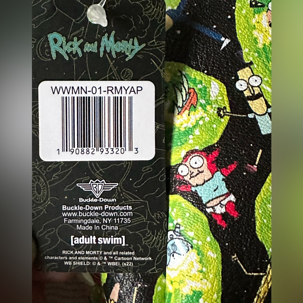 Rick and Morty (Adult Swim) by Buckle-Down Crossbody/Shoulder Bag NWT - Picture 2 of 13